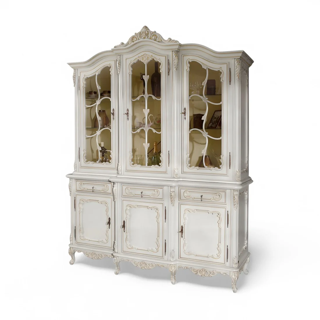 Vitrína 6 dv. 3š. CLEOPATRA 3