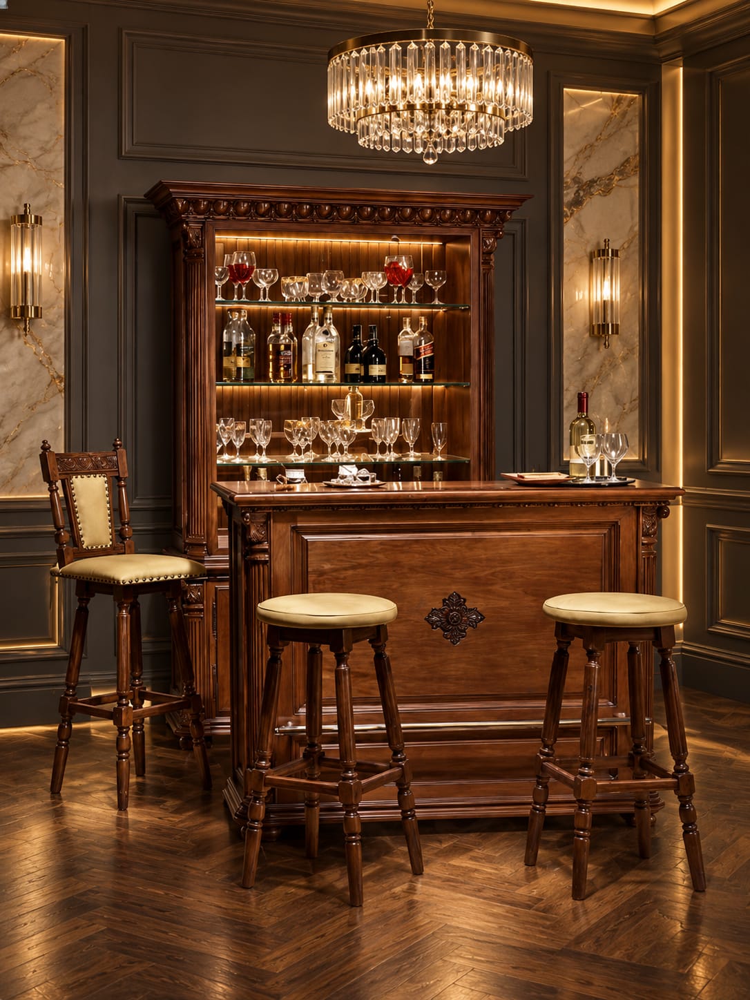 Vitrína BAR VENETIA LUX3